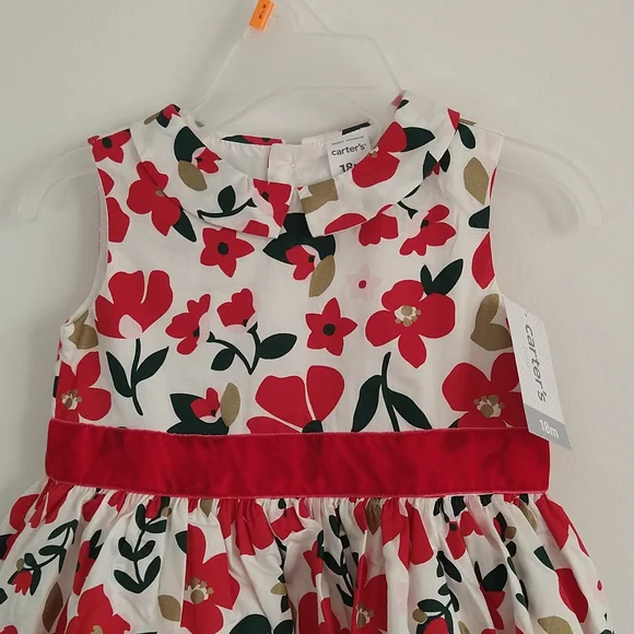 Carter's holidays baby dress size 18 months - Picture 2 of 6